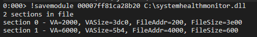DLL extraction from memory