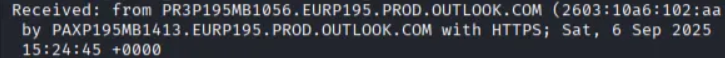 Email timestamp from exported OST